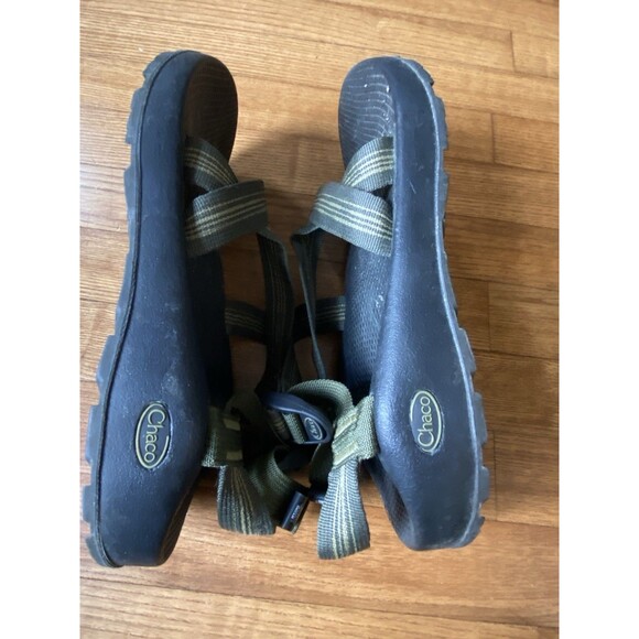 Chaco Mens Size 10 Classic Sandals Slip On Strap Sandals Green Hiking EUC CLEAN main image 6